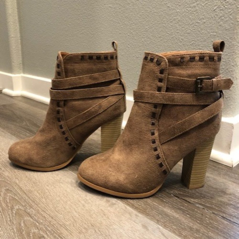 Venus Beaded Detail Heeled Booties